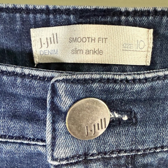 J. Jill smooth fit slim ankle jeans • women’s size 10 - Picture 2 of 5